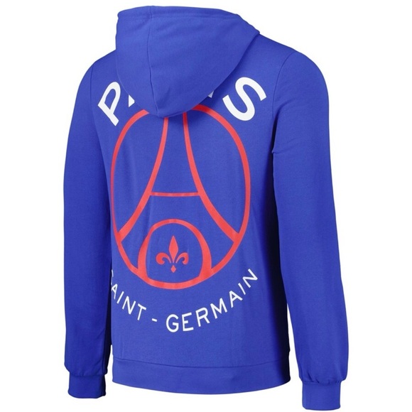 NWT Blue Paris Saint-Germain Men's Core Cool Hoodie XXL - Picture 2 of 10
